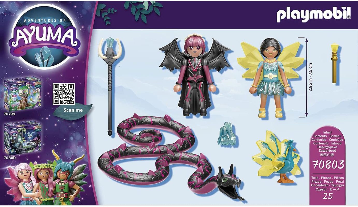 Playmobil® 70803 Crystal Fairy y Bat Fairy con animales del alma Toy