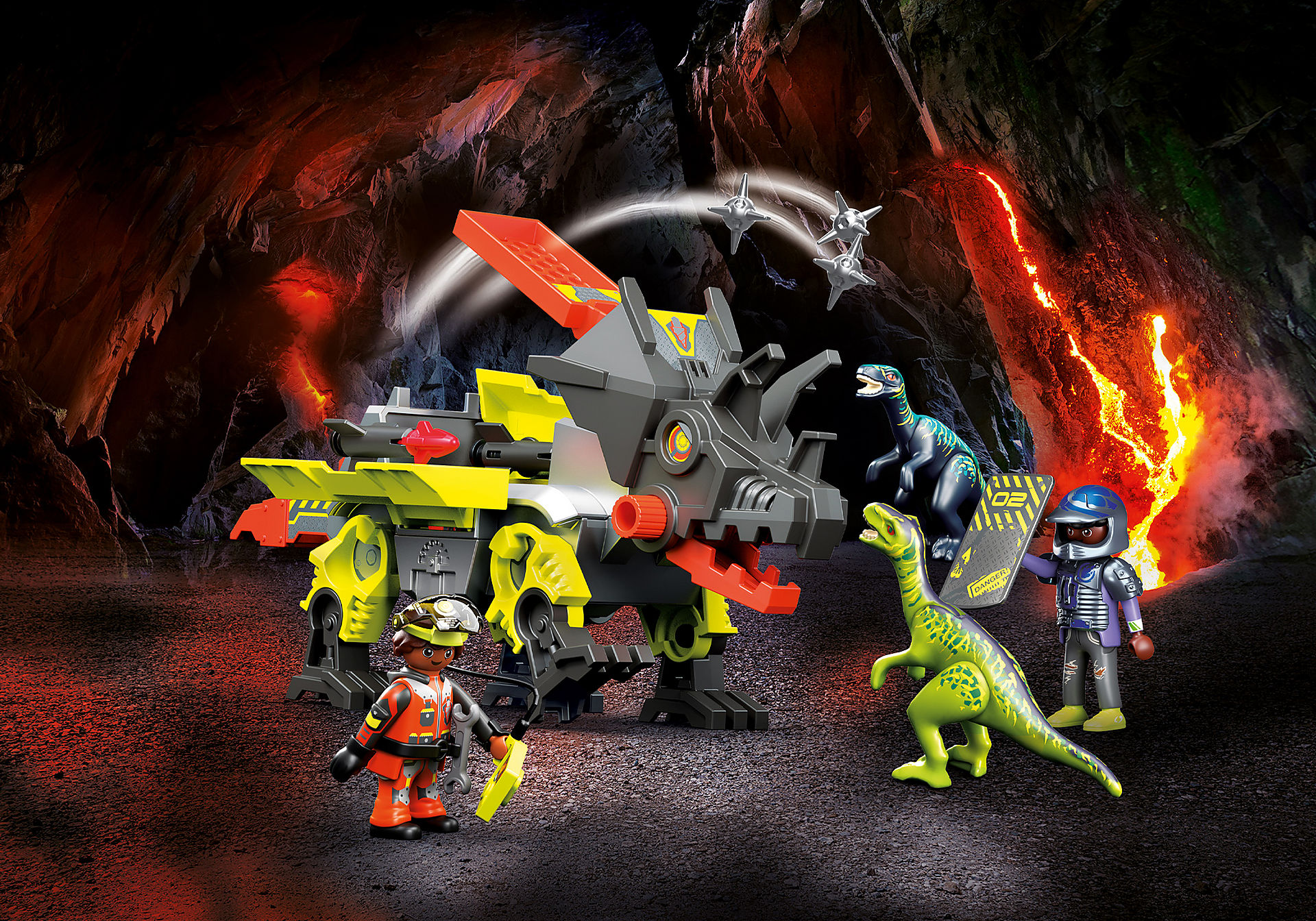 Playmobil Dino Rise Triceratops: Disturbios por las Piedras